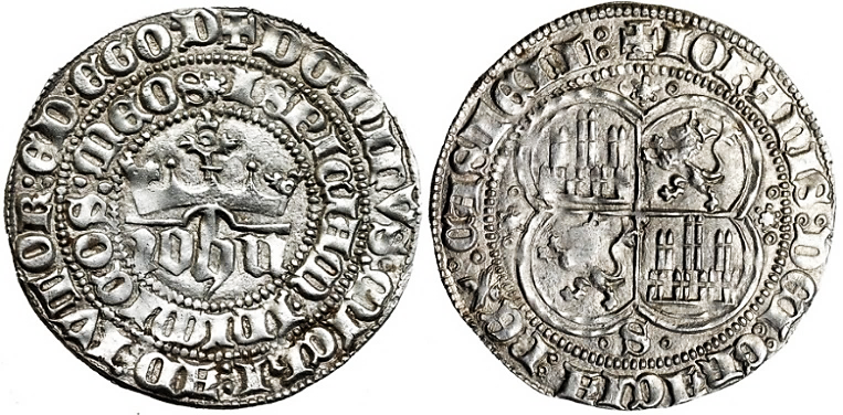 Tipo 1. Real de plata con nombre “Iohn” coronado - Imagen 38