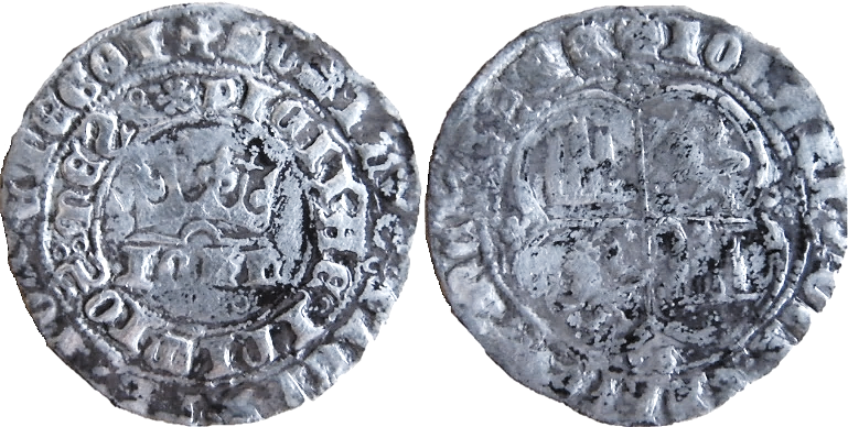 Tipo 1. Real de plata con nombre “Iohn” coronado - Imagen 44