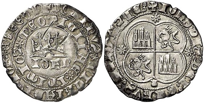 Tipo 1. Real de plata con nombre “Iohn” coronado - Imagen 45