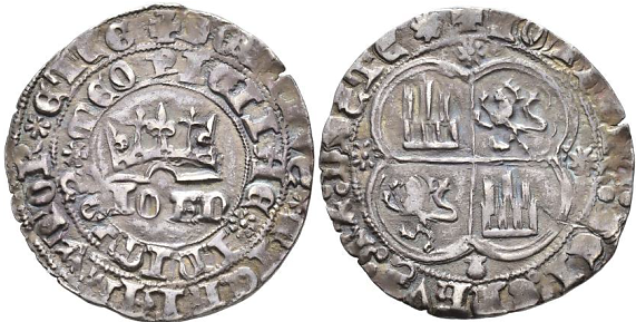 Tipo 1. Real de plata con nombre “Iohn” coronado - Imagen 51