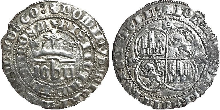 Tipo 1. Real de plata con nombre “Iohn” coronado - Imagen 53