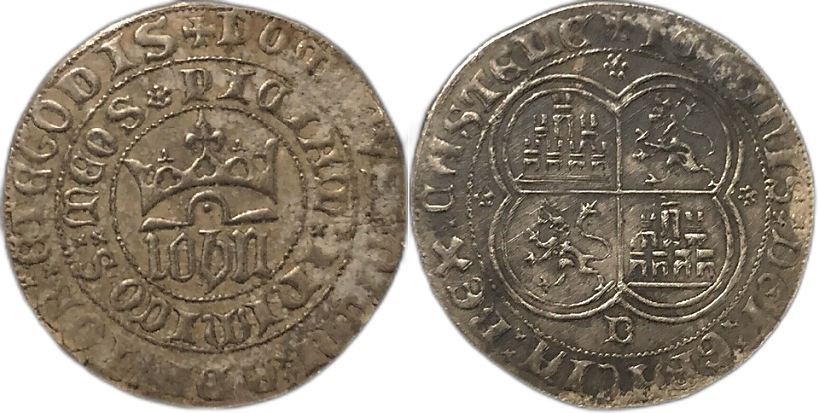 Tipo 1. Real de plata con nombre “Iohn” coronado - Imagen 56