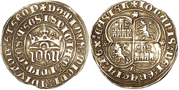 Tipo 1. Real de plata con nombre “Iohn” coronado - Imagen 6