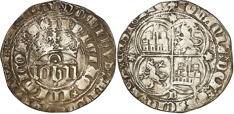 Tipo 1. Real de plata con nombre “Iohn” coronado - Imagen 8