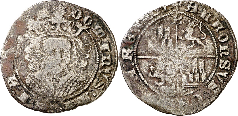 Tipo 11. Quarto de busto de rey de frente - Imagen 25