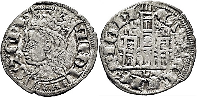 Tipo 2. Dinero Coronado de perfil y sin gráfilas, del Rey Alfonso de Castilla y León - Imagen 24