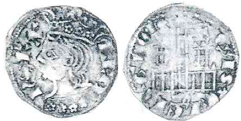 Tipo 2. Dinero Coronado de perfil y sin gráfilas, del Rey Alfonso de Castilla y León - Imagen 39