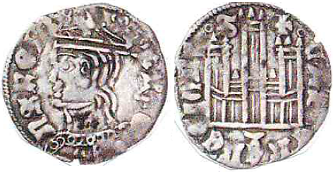 Tipo 2. Dinero Coronado de perfil y sin gráfilas, del Rey Alfonso de Castilla y León - Imagen 71