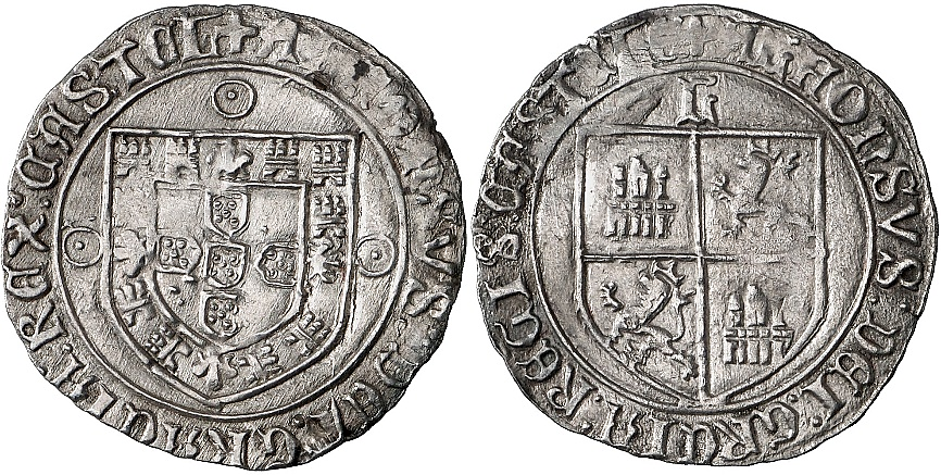 Tipo 4: Real Grueso de Plata con Escudos de Portugal y Castilla - Imagen 12