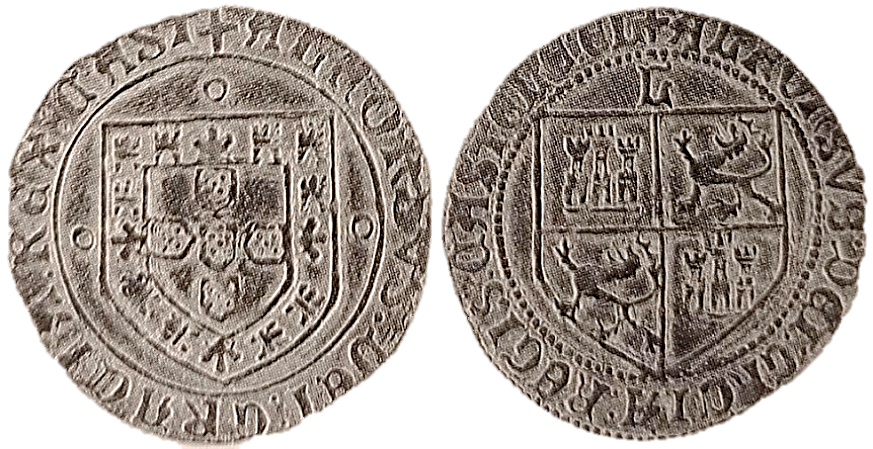 Tipo 4: Real Grueso de Plata con Escudos de Portugal y Castilla - Imagen 13