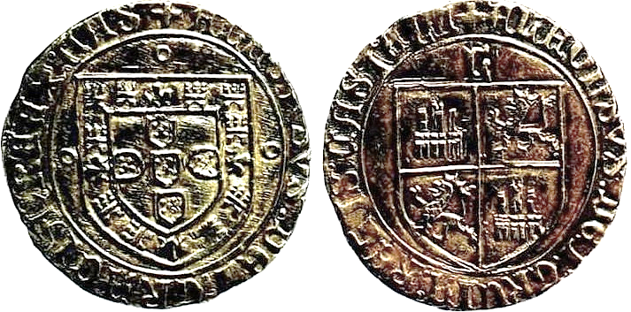 Tipo 4: Real Grueso de Plata con Escudos de Portugal y Castilla - Imagen 15