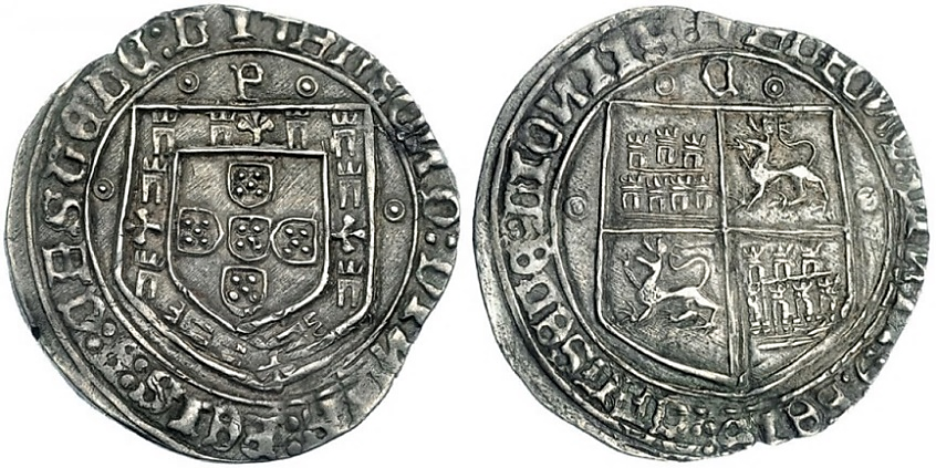 Tipo 4: Real Grueso de Plata con Escudos de Portugal y Castilla - Imagen 18