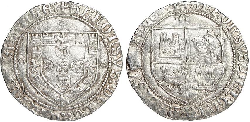 Tipo 4: Real Grueso de Plata con Escudos de Portugal y Castilla - Imagen 2