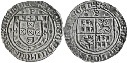 Tipo 4: Real Grueso de Plata con Escudos de Portugal y Castilla - Imagen 21