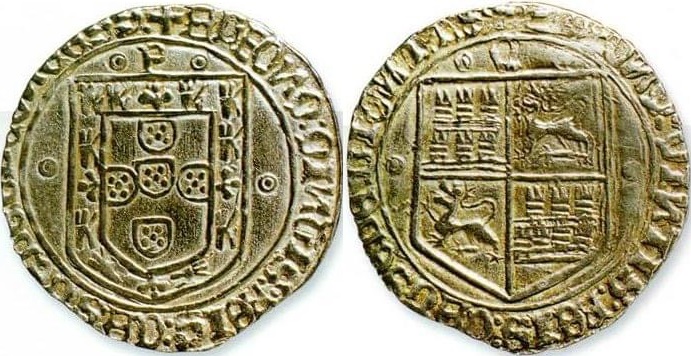 Tipo 4: Real Grueso de Plata con Escudos de Portugal y Castilla - Imagen 23