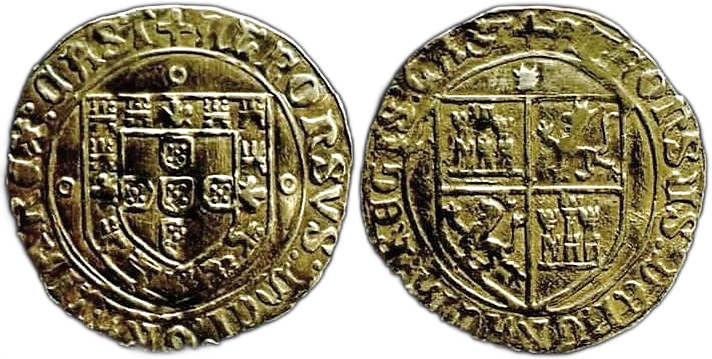 Tipo 4: Real Grueso de Plata con Escudos de Portugal y Castilla - Imagen 29