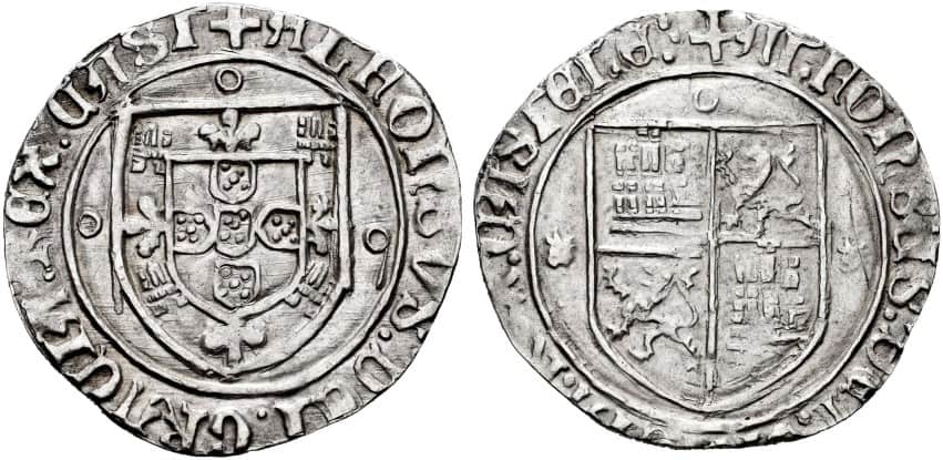 Tipo 4: Real Grueso de Plata con Escudos de Portugal y Castilla - Imagen 32