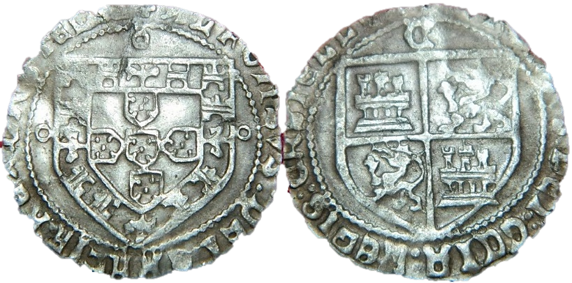Tipo 4: Real Grueso de Plata con Escudos de Portugal y Castilla - Imagen 33