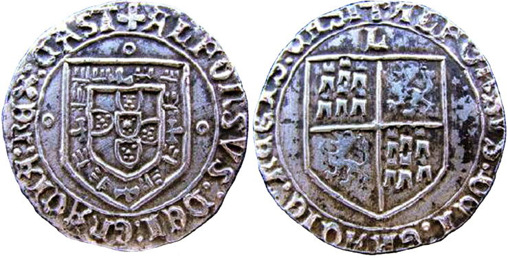 Tipo 4: Real Grueso de Plata con Escudos de Portugal y Castilla - Imagen 35