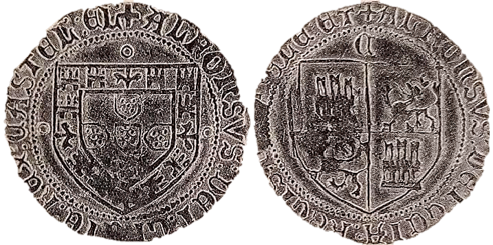 Tipo 4: Real Grueso de Plata con Escudos de Portugal y Castilla - Imagen 5