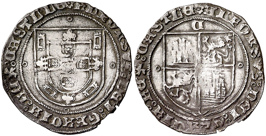 Tipo 4: Real Grueso de Plata con Escudos de Portugal y Castilla - Imagen 7