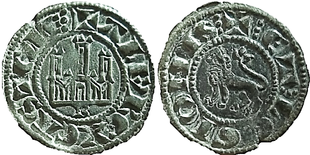 Tipo 6. Dinero de la “Moneda Nueva” o de los “Dineros Prietos” - Imagen 1