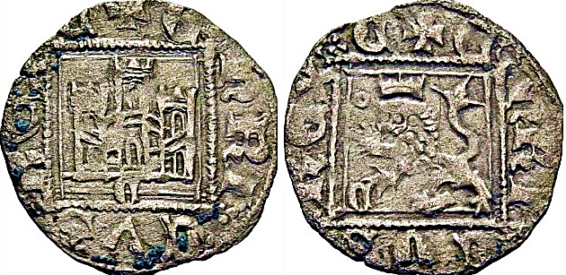 Tipo 31. Dinero Novén con castillo y león, con orla cuadrada - Imagen 30