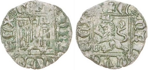 Tipo 31. Dinero Novén con castillo y león, con orla cuadrada - Imagen 40