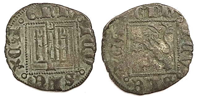 Tipo 31. Dinero Novén con castillo y león, con orla cuadrada - Imagen 61