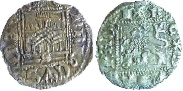 Tipo 31. Dinero Novén con castillo y león, con orla cuadrada - Imagen 67