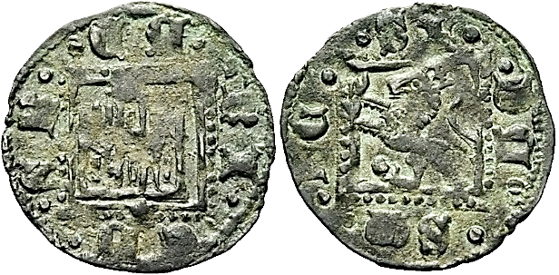 Tipo 31. Dinero Novén con castillo y león, con orla cuadrada - Imagen 76