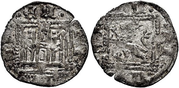 Tipo 31. Dinero Novén con castillo y león, con orla cuadrada - Imagen 79