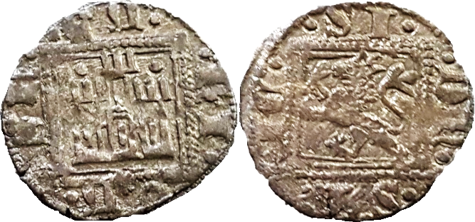 Tipo 31. Dinero Novén con castillo y león, con orla cuadrada - Imagen 81