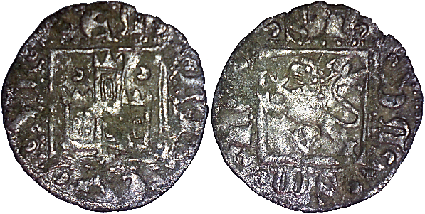 Tipo 31. Dinero Novén con castillo y león, con orla cuadrada - Imagen 82