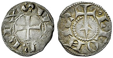 Tipo 55. Dinero de la Cruz de la Victoria simplificada, con lema “Svper Rex” - Imagen 10