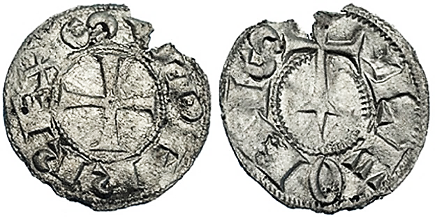 Tipo 55. Dinero de la Cruz de la Victoria simplificada, con lema “Svper Rex” - Imagen 17