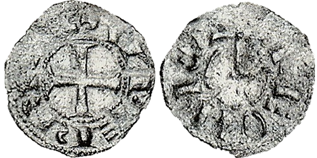 Tipo 55. Dinero de la Cruz de la Victoria simplificada, con lema “Svper Rex” - Imagen 18