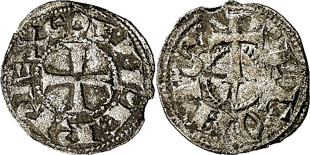 Tipo 55. Dinero de la Cruz de la Victoria simplificada, con lema “Svper Rex” - Imagen 7