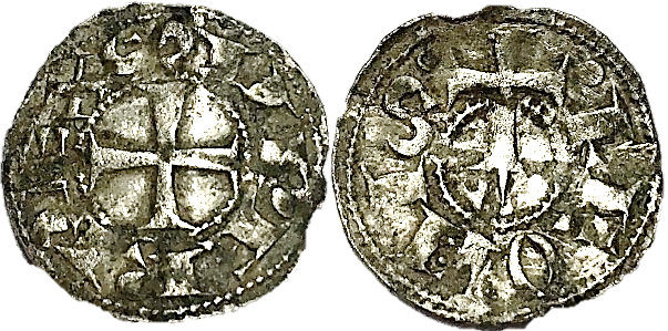 Tipo 55. Dinero de la Cruz de la Victoria simplificada, con lema “Svper Rex” - Imagen 8