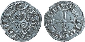 Tipo 92(50). Dinero de la Emisión alfonsina del Mártir San Facundo - Imagen 1