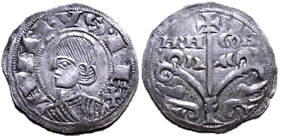 Tipo [A3]. Dinero de la Emisión jaquesa del Árbol de la Vida - Imagen 1