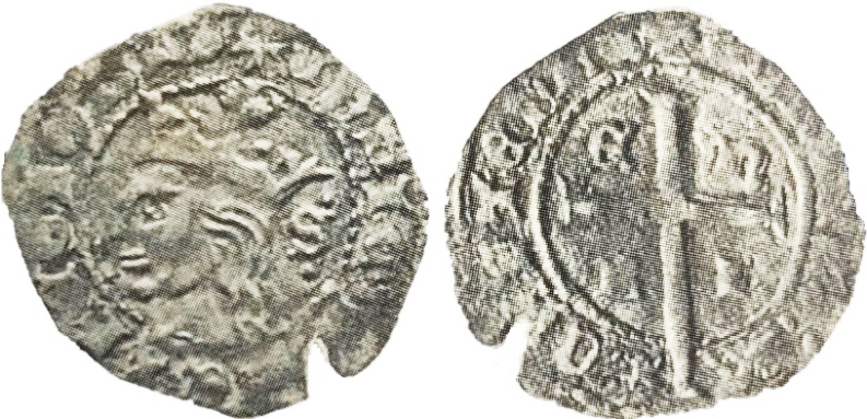 Tipo 11. Cruzado con Busto de rey a izquierda