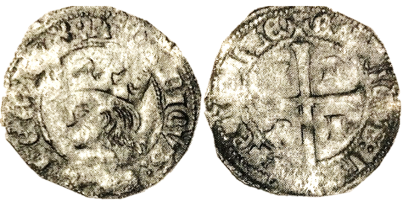Tipo 11. Cruzado con Busto de rey a izquierda