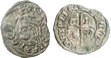 Tipo 11. Cruzado con Busto de rey a izquierda