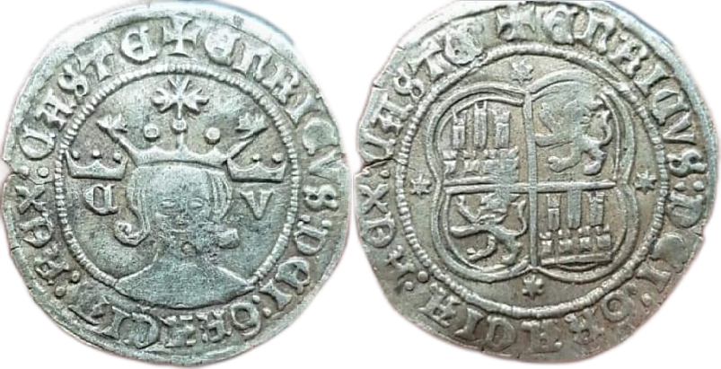 Tipo 15. Real de vell&oacute;n con busto de rey de frente