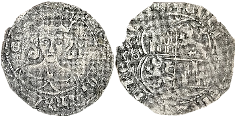 Tipo 15. Real de vell&oacute;n con busto de rey de frente