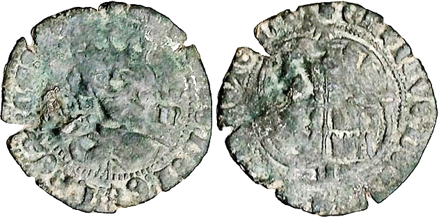 Tipo 15. Real de vell&oacute;n con busto de rey de frente