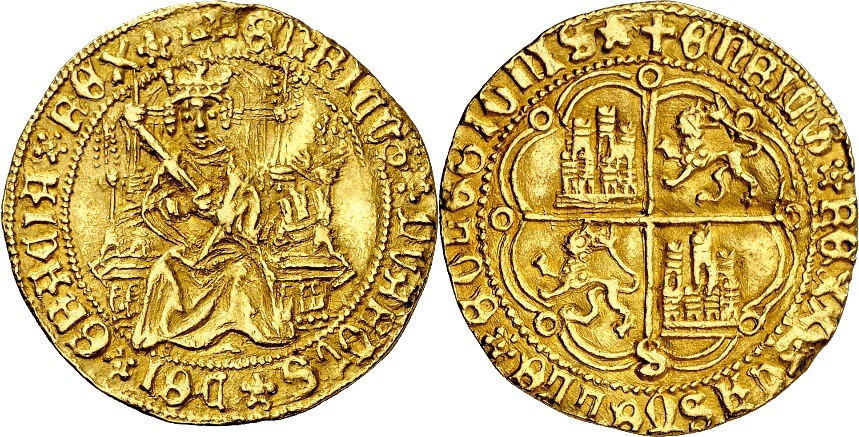 Tipo 3. Enrique de la Silla Alta y Baja de oro