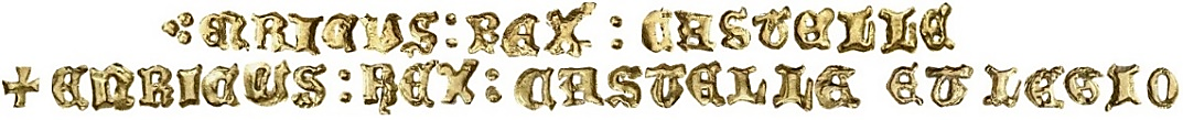 Tipo 3. Enrique de la Silla Alta y Baja de oro