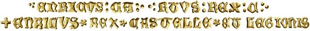 Tipo 3. Enrique de la Silla Alta y Baja de oro